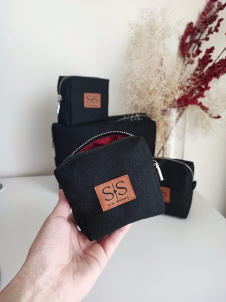 Lininė kosmetinė "Black"