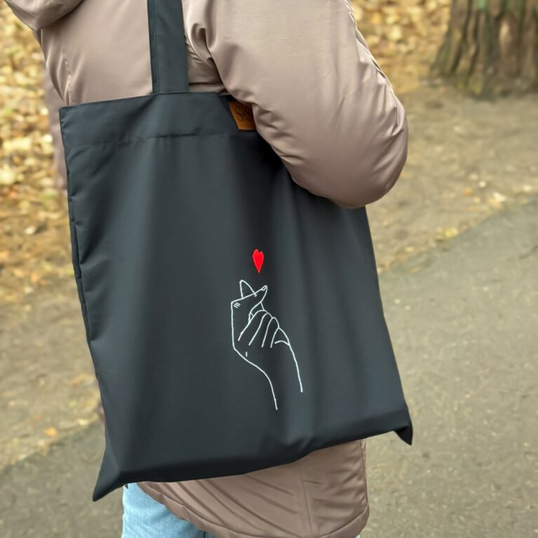 Juodos spalvos medvilninis daugkartinis maišelis