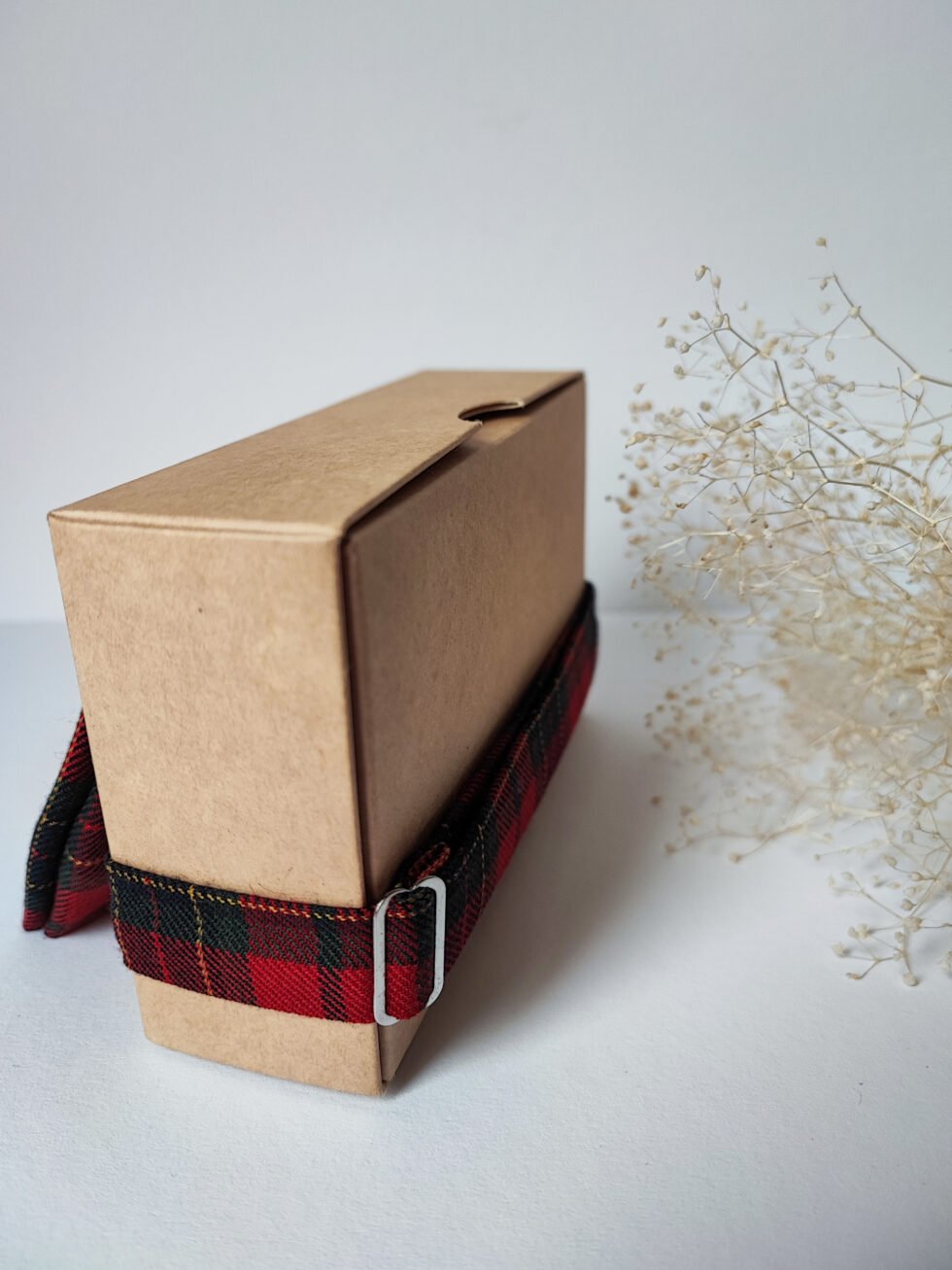 Raudona vyriška medvilnės-vilnos peteliškė