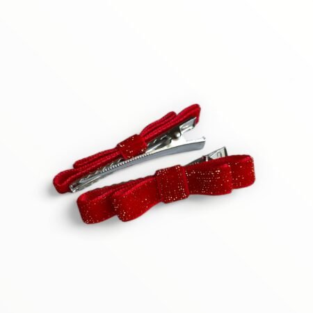 Mini segtukai - kaspinukai "Raudona blizgi”